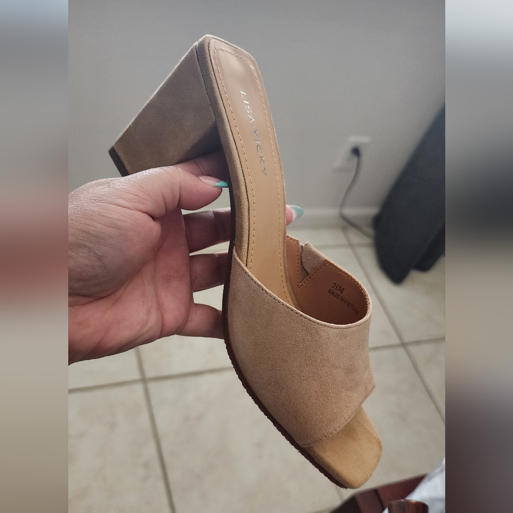 Tan Suede Women's Sandals
